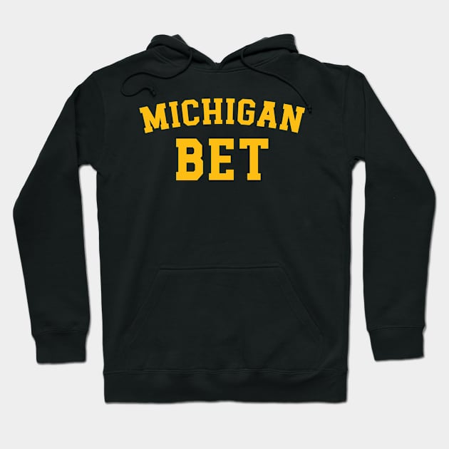 Michigan Bet Hoodie by Emma